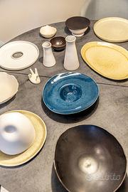 Piatti artigianali realizzati da ceramista