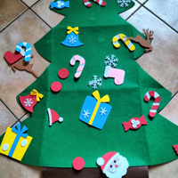 Albero Natale feltro gioco