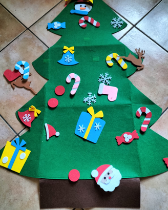 Albero Natale feltro gioco