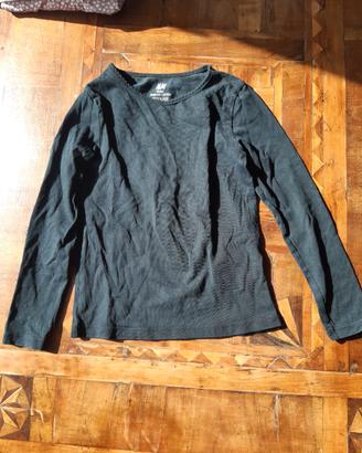 maglietta maniche lunghe H&M bambina 4 6 anni