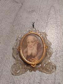 piccola cornice vintage con foto di S.Leopoldo Man