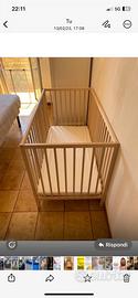 Lettino culla ikea con materasso