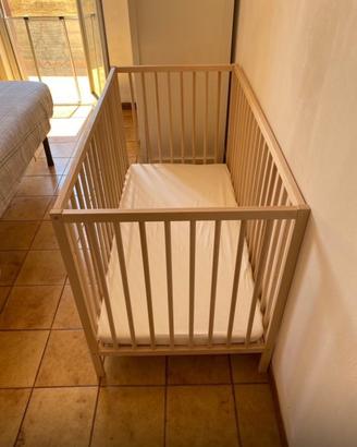 Lettino culla ikea con materasso