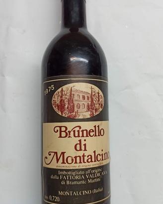 1975 Brunello di Moltancino bottiglia