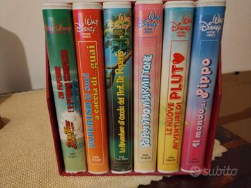 n. 6 VHS walt disney HOME VIDEO