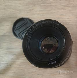 Obiettivo Canon EF + adattatore