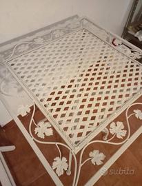 Tavolino in Ferro da giardino DECORATO