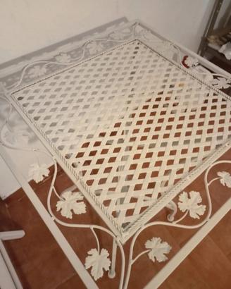 Tavolino in Ferro da giardino DECORATO