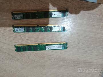 3 banchi 6 gb ram pc DDR2 6 GB