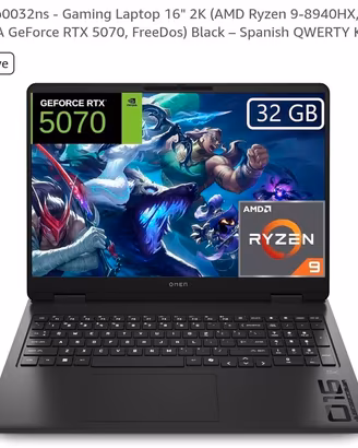 PC Gaming Hp-OMEN  NVIDIA RTX 5070  RAM  32GB