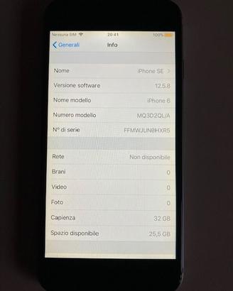 iPhone 6 SE 32Gb grigio come nuovo