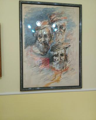 Paolo Galleri (1920-1997)Teste di pescatori" 1985
