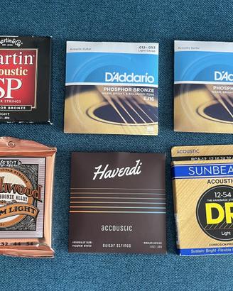 6 mute di corde per chitarra acustica