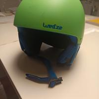 WEDZE Casco sci bambino 500 verde + maschera