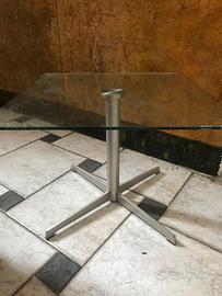 tavolino Calligaris vetro e acciaio