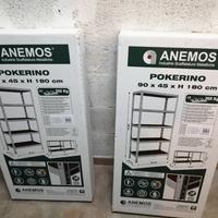 DUE SCAFFALI in KIT 5 RIPIANI TUTTO a 75 EURO 