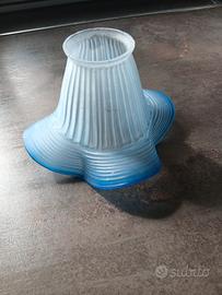 Paralume Vintage azzurro opalino 
