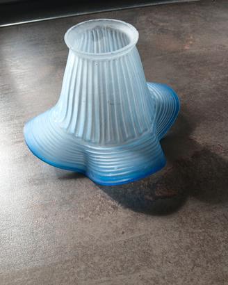 Paralume Vintage azzurro opalino 