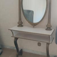 Specchiera retro' d'epoca tipo consol + sedia