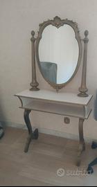 Specchiera retro' d'epoca tipo consol + sedia