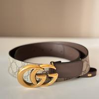 Cintura Gucci GG buckle in pelle