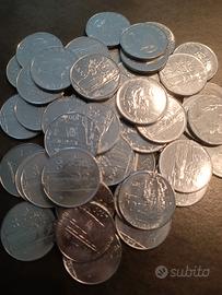 lotto 50 pezzi da 100 lire per jukebox, videogioch