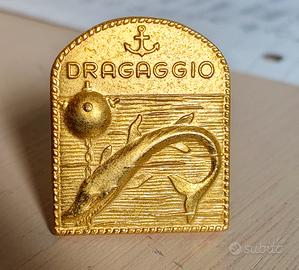 spilla Marina militare DRAGAGGIO colore oro