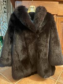 Pelliccia vintage volpe nera