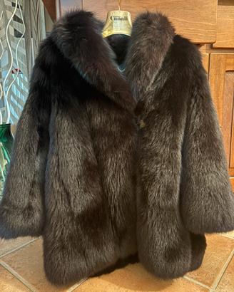 Pelliccia vintage volpe nera