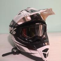 Casco motocross con maschera 100%