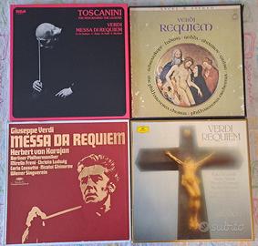 Messa  Requiem Verdi Abbado Karajan Toscanini LP