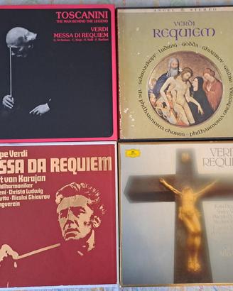 Messa  Requiem Verdi Abbado Karajan Toscanini LP
