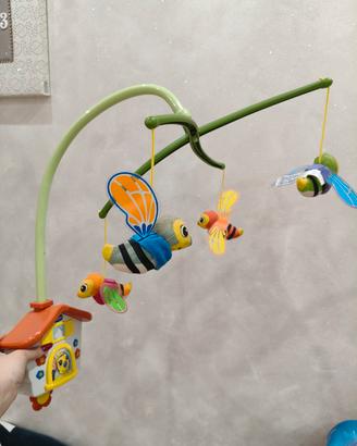 giostrina culla chicco con musica e api che girano