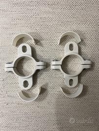 Ikea Stolmen - Coppia gancio fissaggio doppio