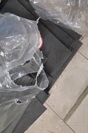 30 Materassini in gomma nera 150×55 cm - sp.6mm