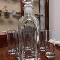 Set bicchieri+bottiglia da Whisky