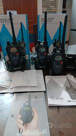 Tris di ricetrasmettitori PMR446/LPD