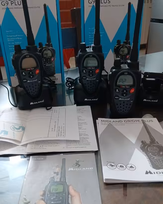 Tris di ricetrasmettitori PMR446/LPD