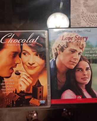Dvd "Chocolat" e " Love Story"