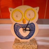 Orologio Artigianale in Pietra Naturale (Gufo) 