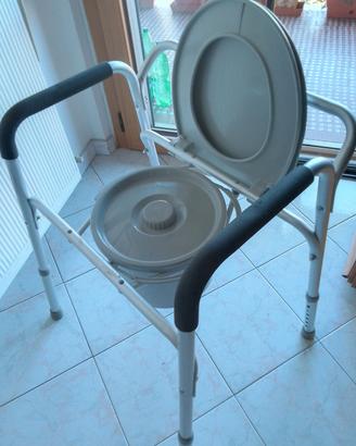 sedia wc per persone con problemi di deambulazione