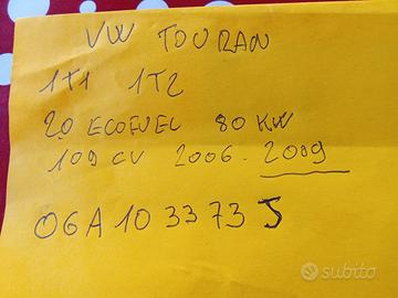 testata motore VW Touran ecofuel