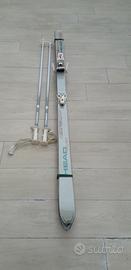 paio di sci  con bastoni lunghezza  175 cm