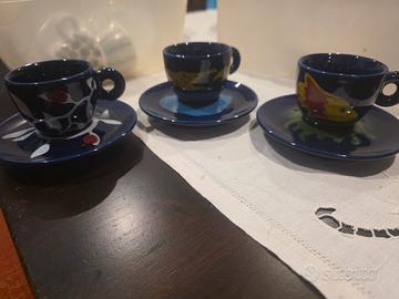 Tre tazzine Luca trazzi per Illy,