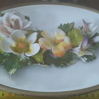 2 ceramiche capodimonte motivi floreali
