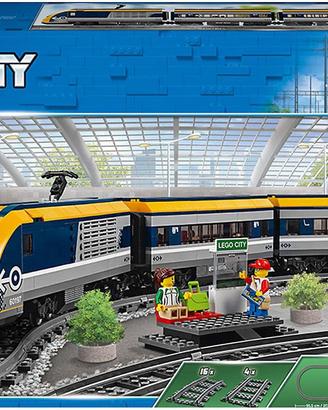 Lego 60197 treno + 60205 (x2) binari + contenitore