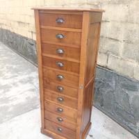 mobile cassettiera vintage archivio schedario anni