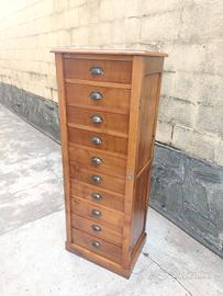 mobile cassettiera vintage archivio schedario anni