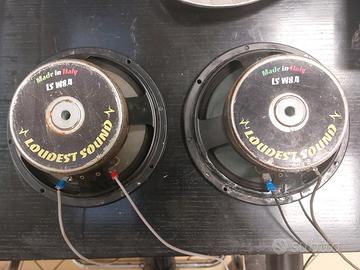 Coppia mid-woofer a 20 cm della Luodest sound