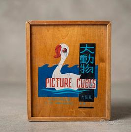 Cubi Puzzle Vintage Legno - Animals 5978 - Gioco